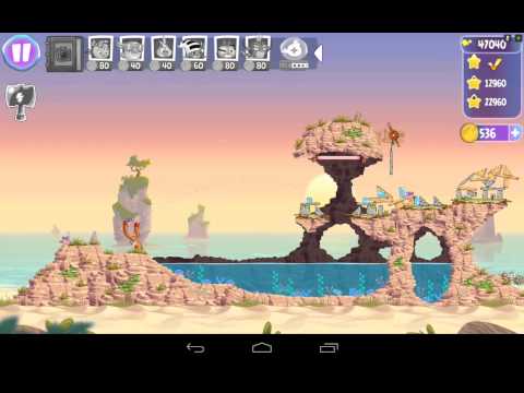 ANGRY BIRDS STELLA BEACH DAY{EPISODE 2} LEVEL 41 THREE STAR WALKTHROUGH