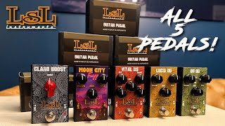 Video thumbnail for LSL Instruments - ALL 5 PEDALS! Full demo - Boost, Fuzz, Distortion, Overdrive by Scott Bynoe