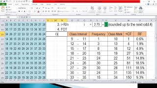 Download Lagu 162 RAW SCORES into FREQUENCY DISTRIBUTION TABLE, HISTOGRAM and FREQUENCY POLYGON using MS Excel Thumbnail