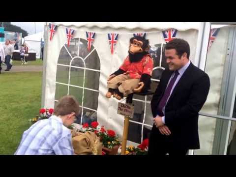 Chalkie the Chimp at the Lincolnshire Show 2016