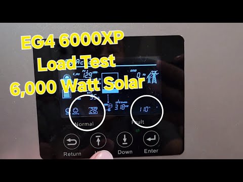 EG4 6000XP, 15 Minutes of max load, single leg overload, fan settings, and rambling about 18Kpv