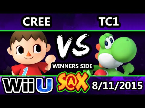 S@X 110 - Cree (Sheik, Villager) Vs. TC1 (Yoshi) SSB4 Tournament - Smash Wii U - Smash 4