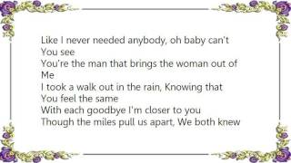 Jessica Andrews - You're the Man That Brings the Woman Out of Me Lyrics