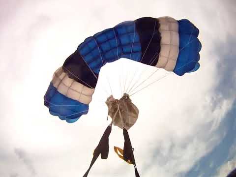 A good technique to remove line twists on a parachute.