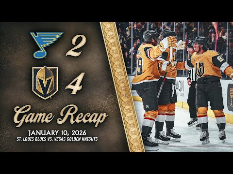 HIGHLIGHTS | Vegas Golden Knights 4, St. Louis Blues 2 | Jan. 10, 2026