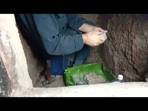 Incinerator Repair using Plibrico Cement.