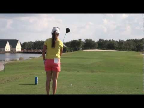 GOLF SWING 2012 - IK KIM DRIVER - DOWN THE LINE & SLOW MOTION - HQ 1080p HD