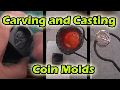 Carving and Casting Coin Molds By Hand
