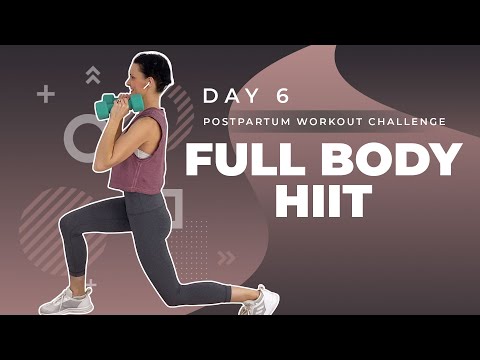 Day 6 // Postpartum Workout Challenge // Full Body HIIT Workout