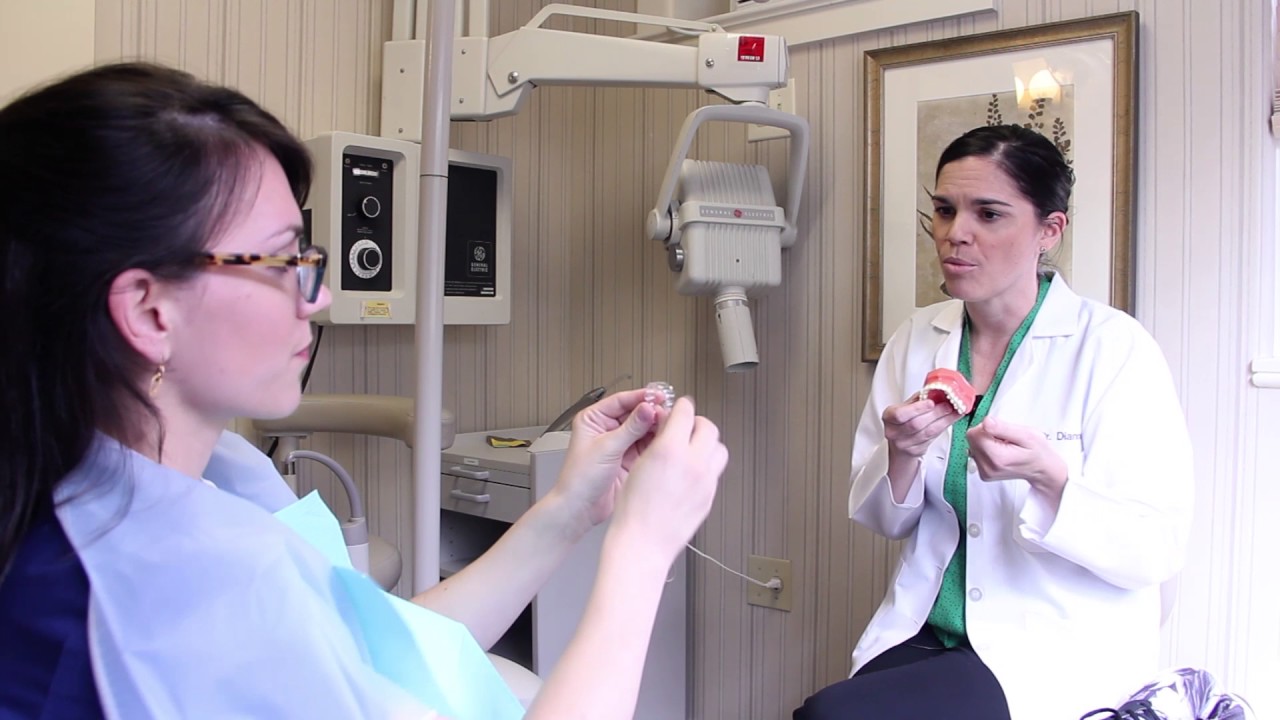 Dental patient at a consultation