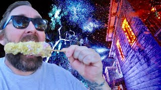 Knotts Merry Farm 2018 - Christmas SNOW In Calico Ghost Town / Holiday Treats & Much More !