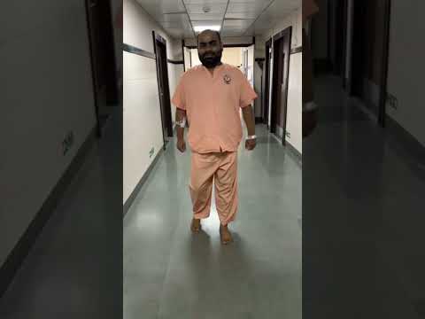 Swift independent walking on post op day 1.Robotic Total Hip replacement. Direct anterior approach