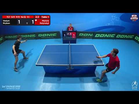 09:30 Vadym Hryban 3-2 Mykola Halynskyi West 1 WIN CUP 30.10.2022 | TABLE TENNIS WINCUP