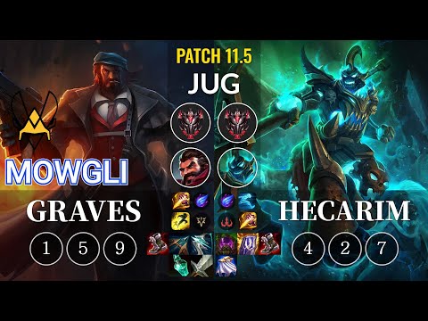 VIT Mowgli Graves vs Hecarim Jungle - KR Patch 11.5