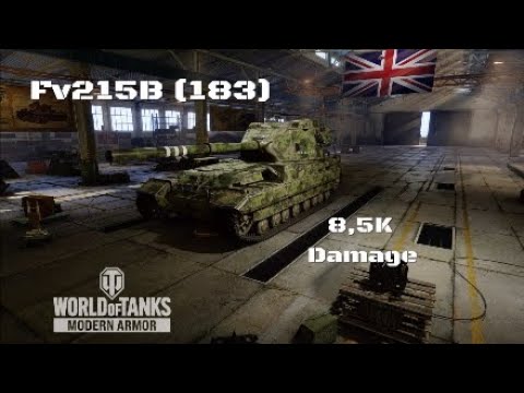Fv215B (183) in Paso de Dukla: 8,5K damage | World of Tanks | Wot console