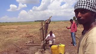 Drilling a well in the Ethiopian Fogera Floodplain