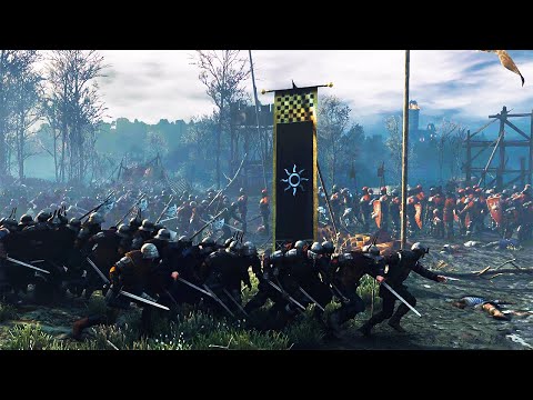 Nilfgaardian Army VS Redanian Army - The Witcher 3 Massive NPC War!