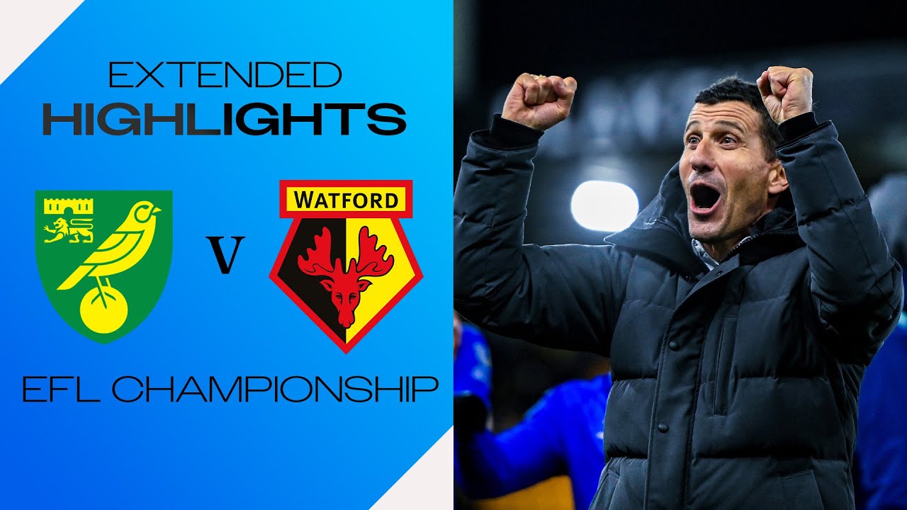 Norwich vs Watford Key Moments & Goals Season 2025/2026