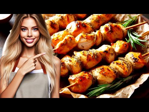 EASY Homemade Greek Chicken Skewers Recipe (SOUVLAKI)