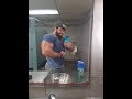 Cocky Bodybuilder Flexing Hairy Muscle Beast Chest Pecs Arms