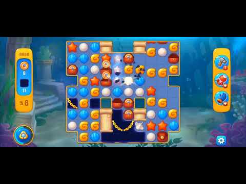 Fishdom Easy Level 9686 (with ingame lightning and firecracker boosters) @choraelmin