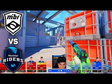 MIBR vs Movistar Riders - MELHORES MOMENTOS - PARI Please 2023 | CS2