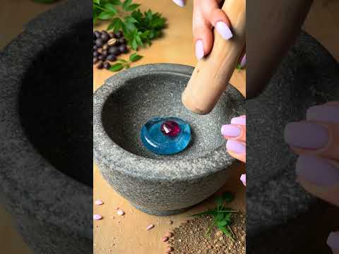 【ASMR】Crushing a Stone with Glass Dice Blended In #asmr #satisfying #aiart  #oddlymesmerizing #relax