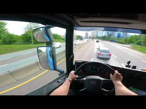 POV Driving Scania S520 V8 - Oslo Trucksimulator Norway
