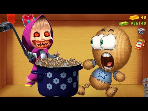 Masha vs The Buddy in Horror Meat Grinder | Kick The Buddy
