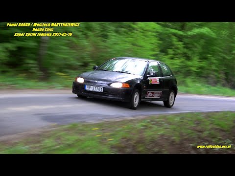 Paweł BARUD / Wojciech MARTYNKIEWICZ - Honda Civic - Super Sprint Jodłowa 2021-05-16
