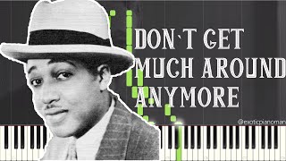 Duke Ellington - Don&#39;t Get Around Much Anymore (Solo Jazz Piano Synthesia) [Jazz Standard]