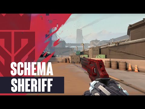Schema Sheriff Skin Showcase - Valorant Schema Skins