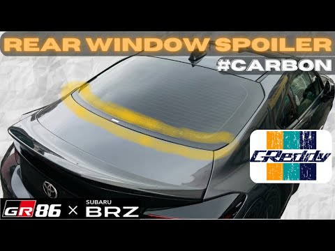 [GR86·BRZ] Rear Window Spoiler Installation (GReddy)