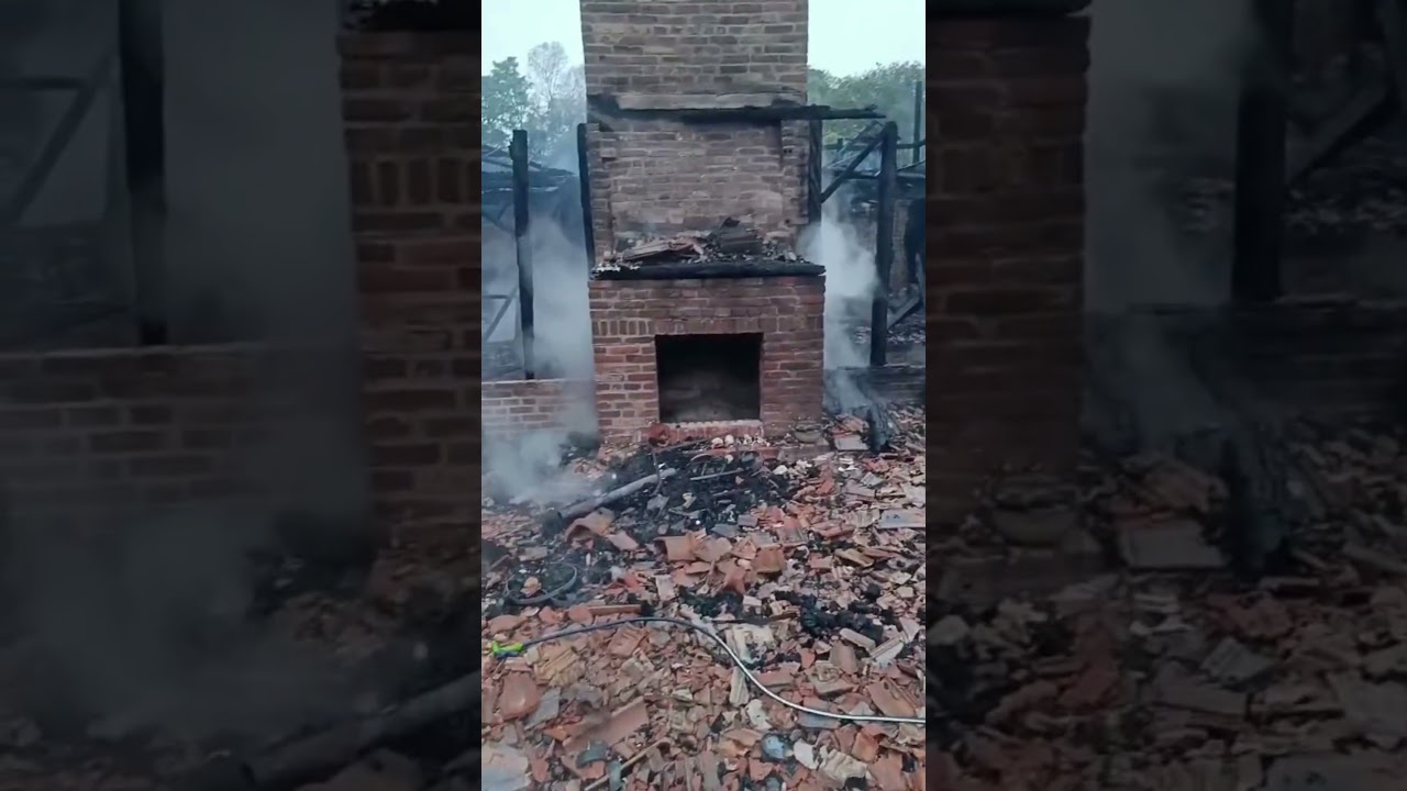 Incêndio destrói o restaurante  o Celeiro Peixes e Companhia em Vila Nova, em Toledo