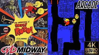 Adventure of Robby Roto Arcade ( Midway 1981 ) 4k Gameplay