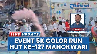 Event Lari '5K Color Run' Meriahkan HUT ke-127 Manokwari, Hujan Tak Surutkan Semangat Ratusan Warga