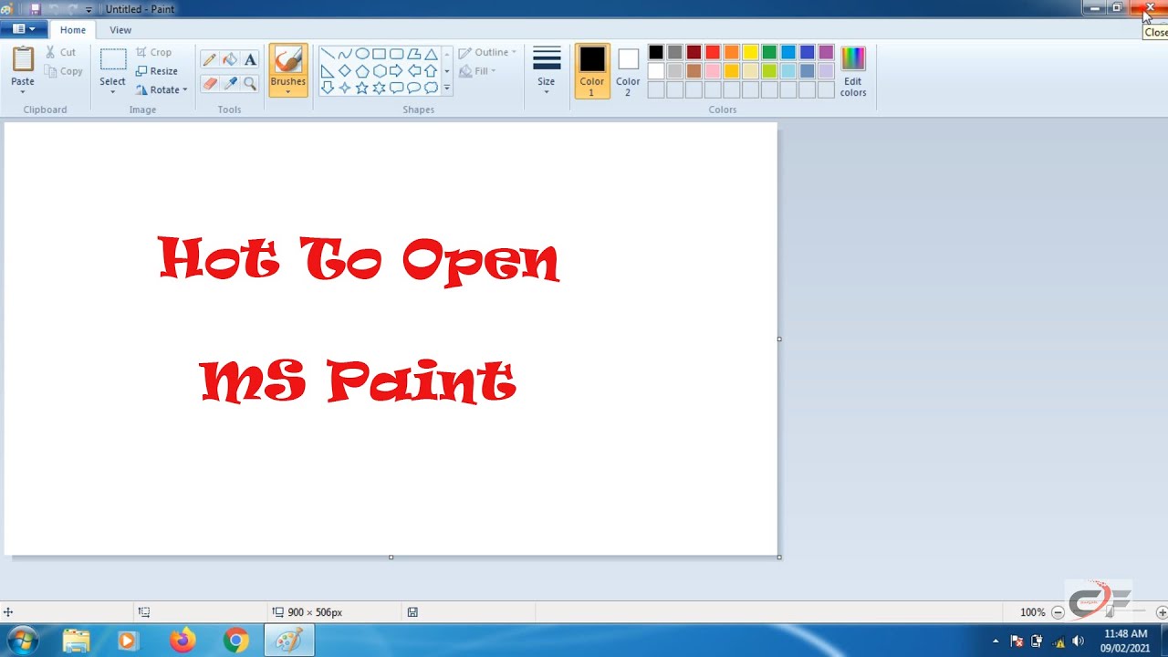 How To Open MS Paint CFPunjab Blog