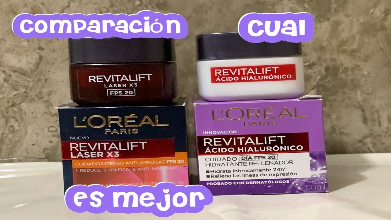 comparación de 2 cremas de dia loreal cual es mejor para pieles maduras 🤔