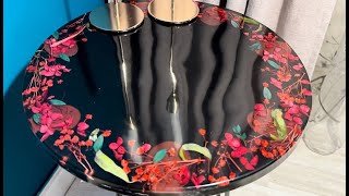 Resin Art Tutorial | Amazing Epoxy Resin Table with Flowers! DIY