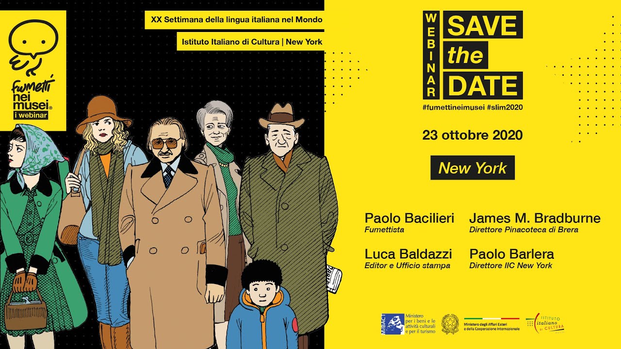 Fumetti nei Musei - Webinar dell'Istituto Italiano di Cultura di New York