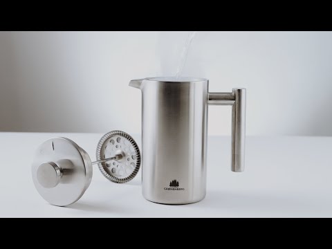 Grønenberg French Press Thermo | Robuste Kaffeepresse aus Edelstahl für deinen besten Filterkaffee