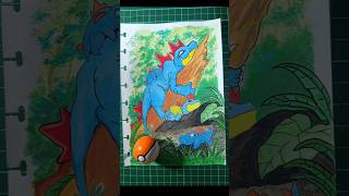 #pokemonyoutube #pokemondrawing #drawingcolouring Feraligatr Enjoying a Peaceful Swamp