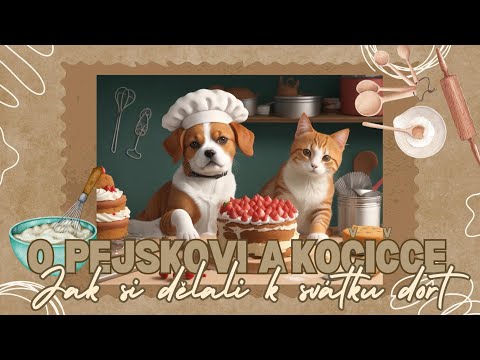 O pejskovi a kočičce - Jak si dělali k svátku dort | Josef Čapek | Audio pohádka pro děti