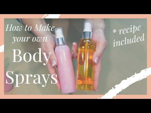 How To Make Two Types Of Body Mist Sprays (Crystal...