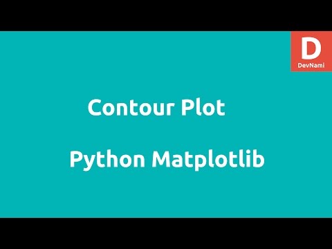 Contour Plot in Matplotlib Python