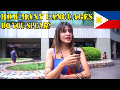 Philippines Manila, how many languages do you speak?