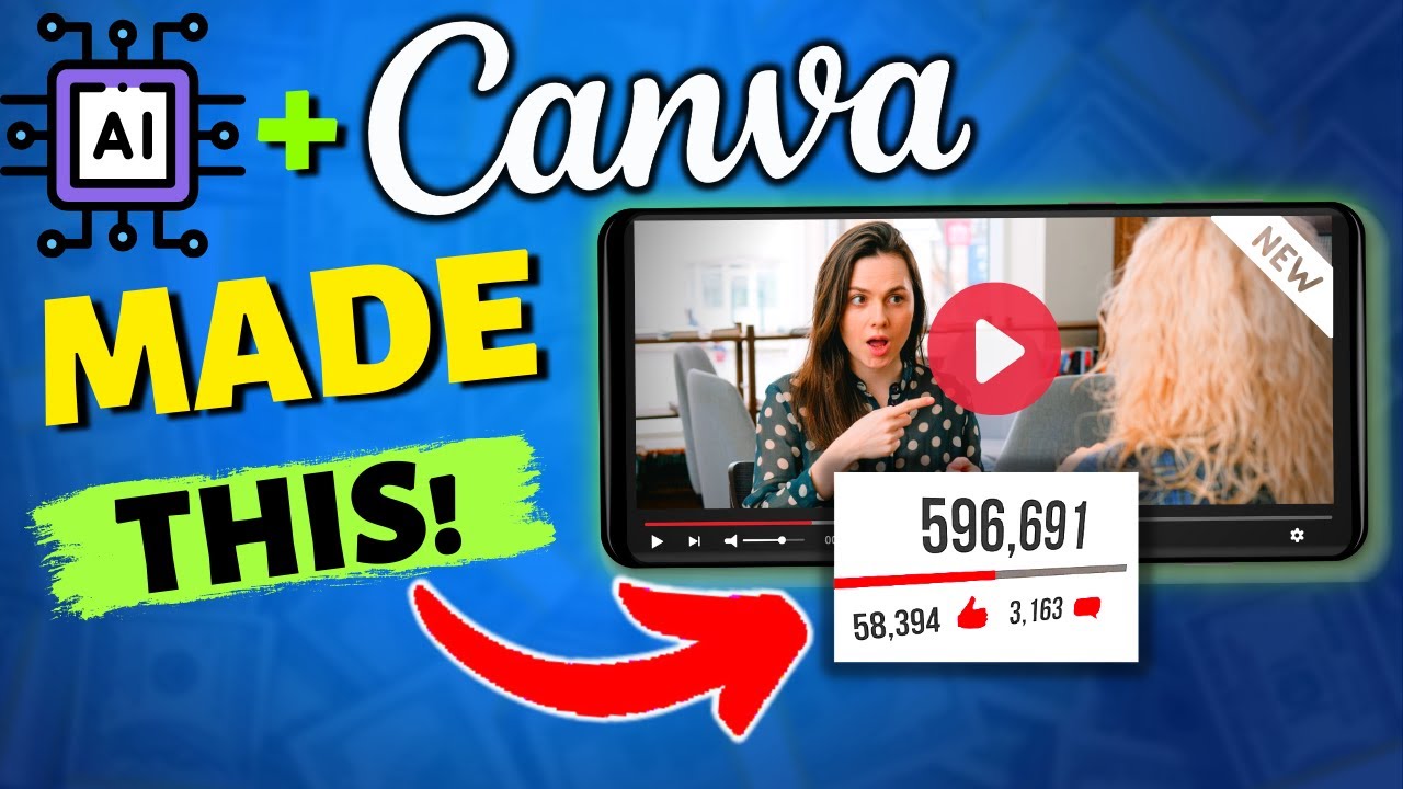 I Started A Faceless YouTube Channel Using ONLY Canva (AI)