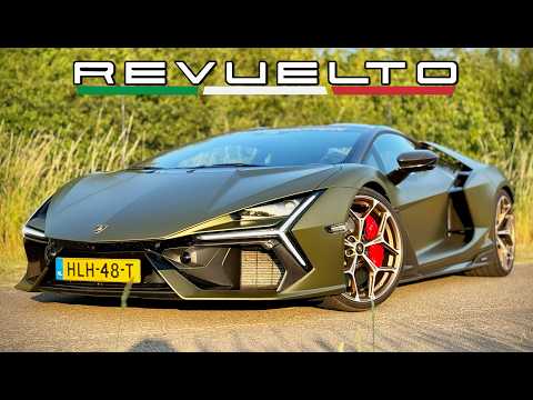 LAMBORGHINI REVUELTO V12 // 370KMH REVIEW on UNLIMITED AUTOBAHN!