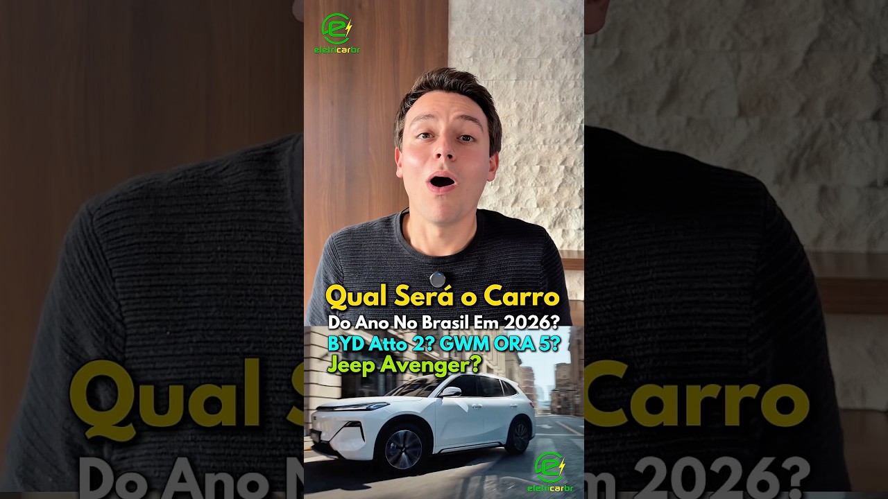 Qual será o Carro do Ano de 2026? BYD Atto 2? GWM ORA 5? Jeep Avenger?