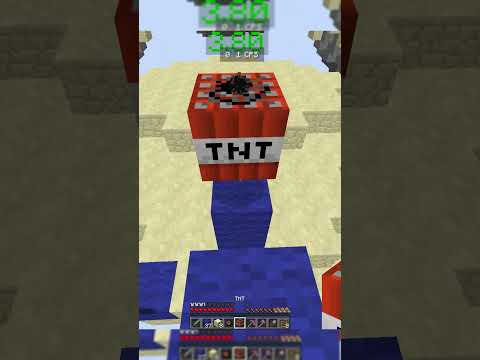 Insane Glowing TNT Cannon! 🔥 #MinecraftShorts